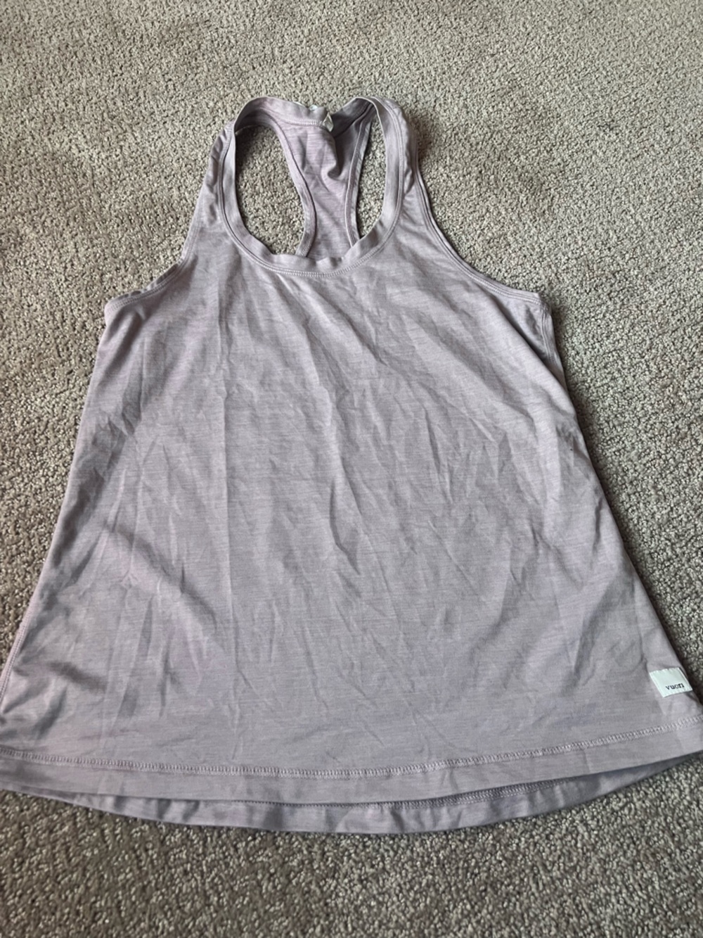 Vuori Lux performance Racerback Tank soft pink-MED